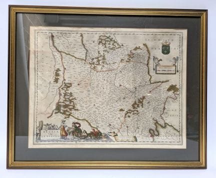 Mapa «BELSIA Vulgo La Beauce», de J. Blaeu. Public