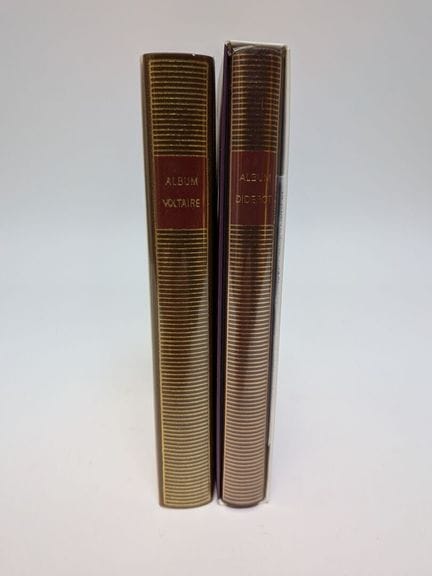 Set aus zwei Alben. 
VOLTAIRE und DIDEROT. 
Eines 