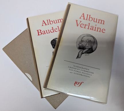 Set mit drei Bänden. 
BAUDELAIRE, VERLAINE und APO