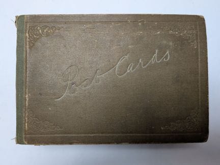 1 kleines ALBUM mit CPA-Karten und Fotokarten, ers