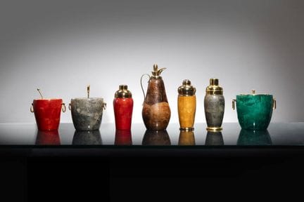 MACABO'
Ensemble composé d'une carafe, de trois sh