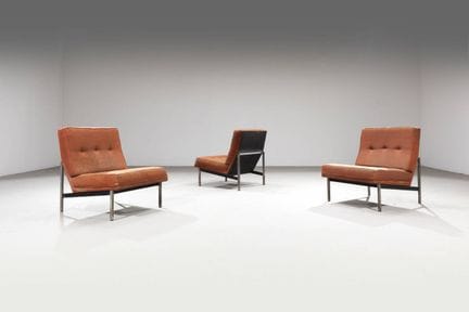 KNOLL FLORENCE
Lot de trois fauteuils de la série 