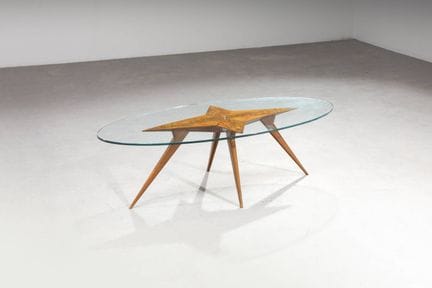 CHIESA PIETRO
Petite table
Structure en bois, plat