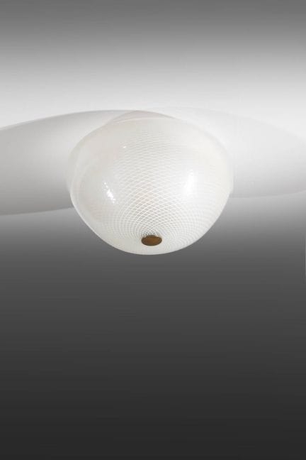 VENINI
Plafonnier
Diffuseur en verre reticulé et d