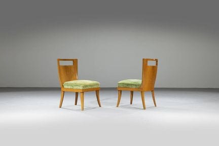 PRODUCTION ITALIENNE
Paire de fauteuils
Structure 