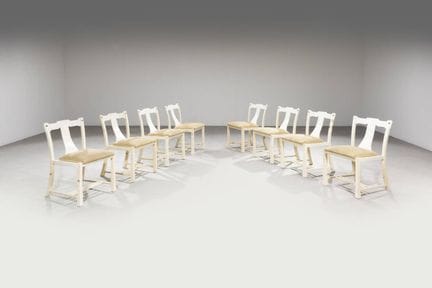 FRIGERIO LUCIANO
Huit chaises
Structure en bois la