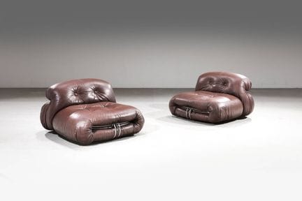 SCARPA AFRA E TOBIA
Paire de fauteuils modèle Sori