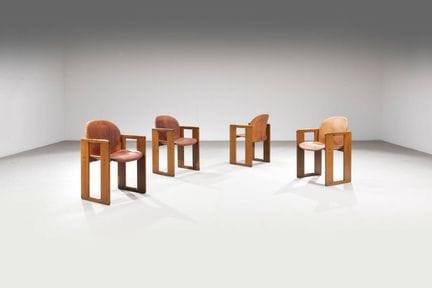 SCARPA AFRA ET TOBIA
Quatre chaises, modèle « Dial
