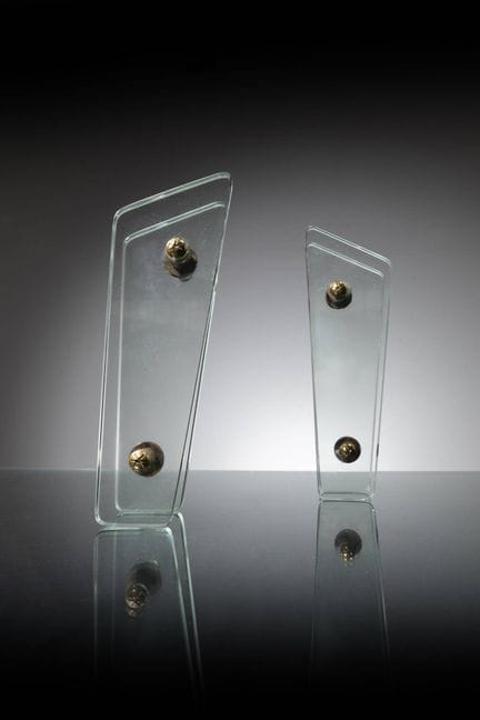 FONTANA ARTE, dans le style de
Paire de poignées
S