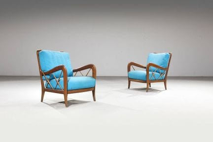 BUFFA PAOLO, dans le style de
Paire de fauteuils
S