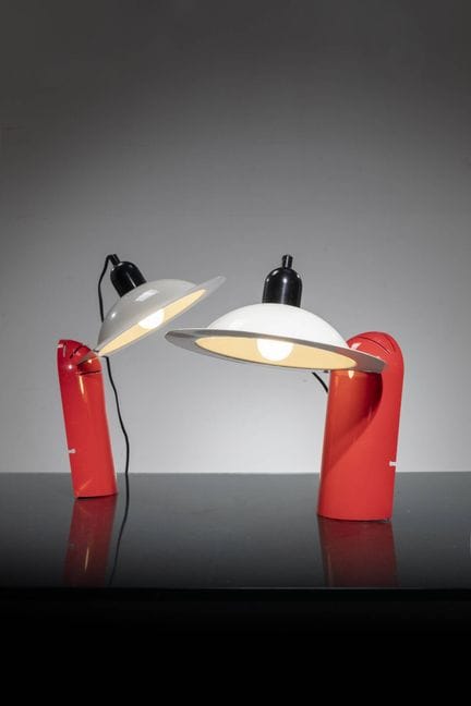 DE PAS, D'URBINO, LOMAZZI
Paire de lampes de table