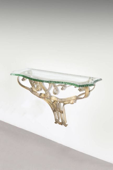 COLLI PIER LUIGI
Console
Structure en laiton marte