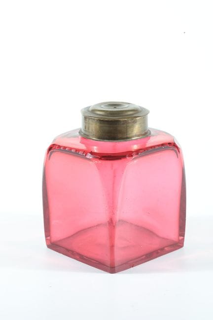 Bouteille carrée avec fond rubis doré, Saxe, Johan