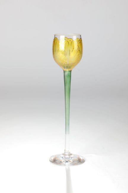 Verre à liqueur Fritz Heckert, Petersdorf, vers 19