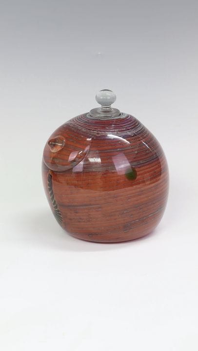 Objet d'Erwin Eisch, 1972. Verre incolore présenta