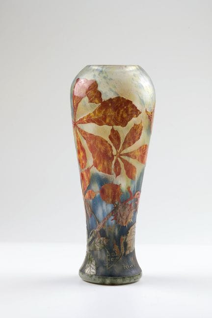 Vase « Marronnier automnal » Daum Frères, Nancy, d