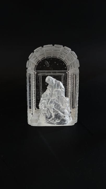 Objet en verre de Kristian Klepsch, verrerie Mizzi