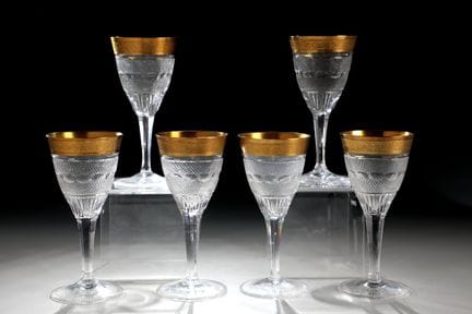 Six verres à vin « Splendid » Ludwig Moser &amp; S