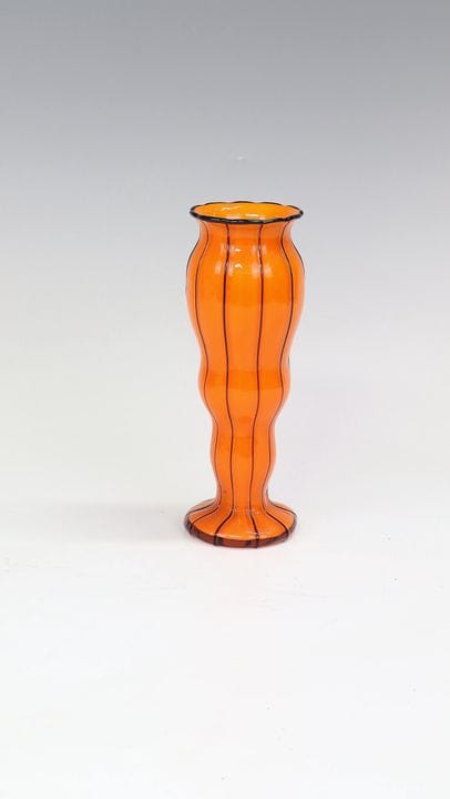 Vase « Orangeopal with Black Stripes, modèle 157 »