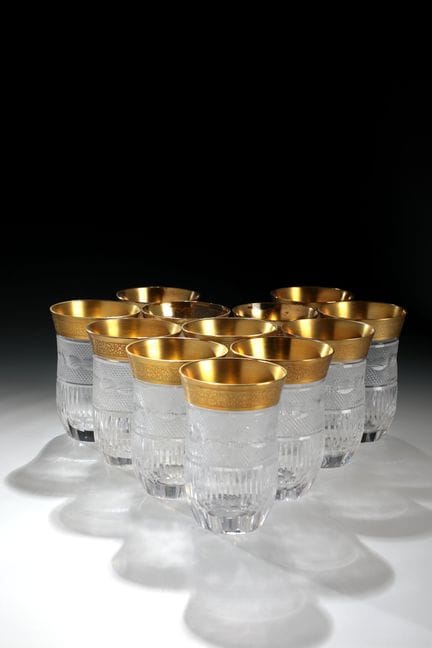 13 verres à eau Ludwig Moser &amp; Söhne, Karlovy 