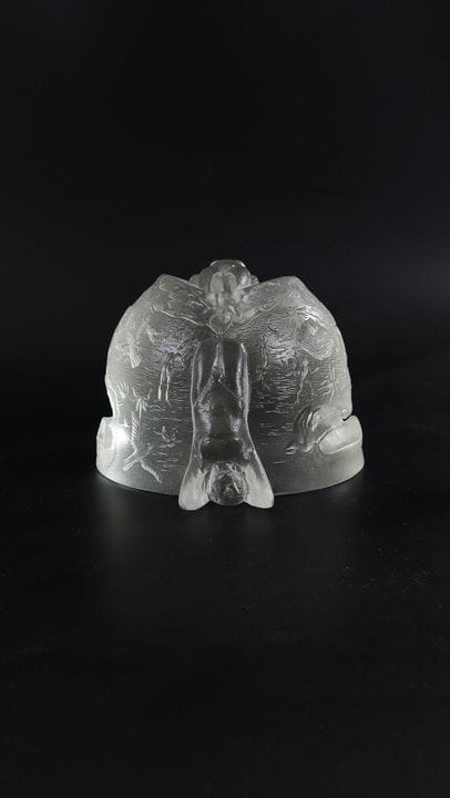 Objet en verre de Kristian Klepsch, verrerie Mizzi