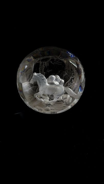 Objet en verre de Kristian Klepsch, Mizzi Glashütt