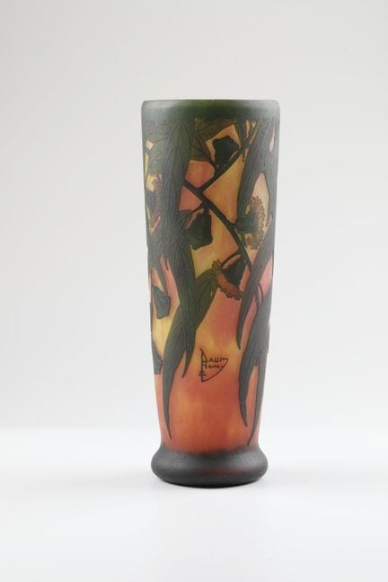 Vase « Eucalyptus » Daum Frères, Nancy, vers 1913.