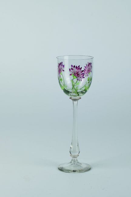 Verre à vin, probablement de la cristallerie de Th