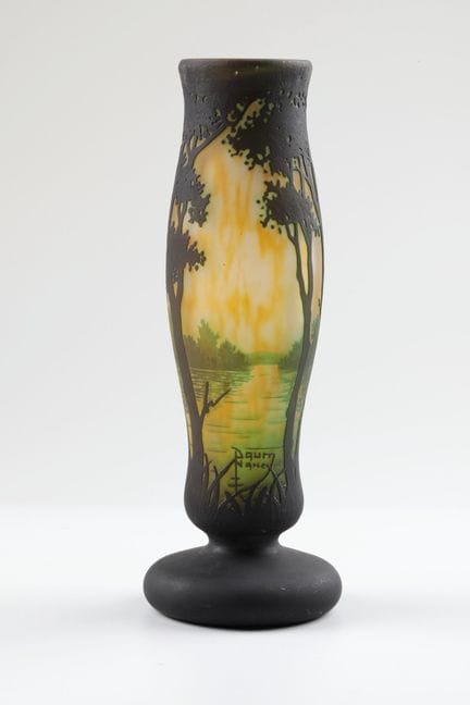 Vase « Paysage lacustre » Daum Frères, Nancy, vers