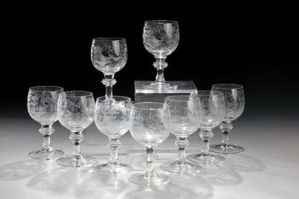 Neuf verres à shot
Neuf verres à shot allemands, v