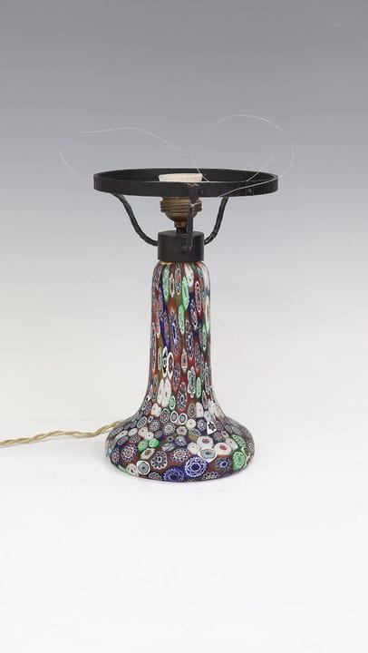 Base de lámpara de Murano, principios del siglo XX