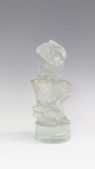 艺术品“图腾” 埃尔曼诺·纳森（设计），吉诺·切内德塞父子，穆拉诺，1970年代 无色玻璃。自由成型