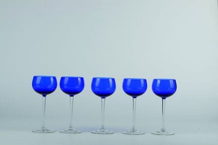 Lot de cinq verres à vin
Lot de cinq verres à vin,