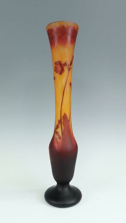 Vase « Fleur du tabac » Daum Frères, Nancy, vers 1