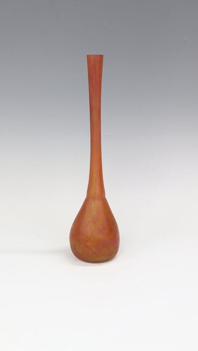 Vase à col long Daum Frères, Nancy, vers 1910/15. 