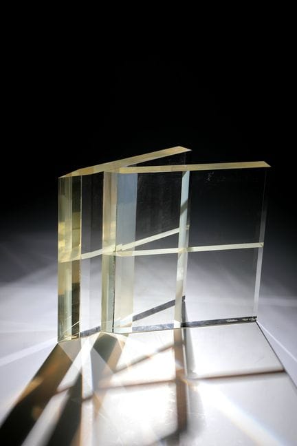 Objet de la fin du XXe siècle. Verre optique, coll