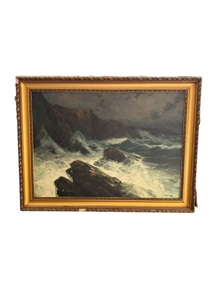 Léon LAUNAY (XIX-XX)
Serata di tempesta, Bretagna
