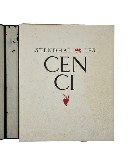 STENDHAL. I Cenci. Incisioni su rame di Jean-Paul.