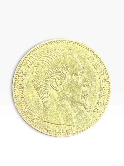 Francia, moneda de 20 francos de oro de Napoleón I