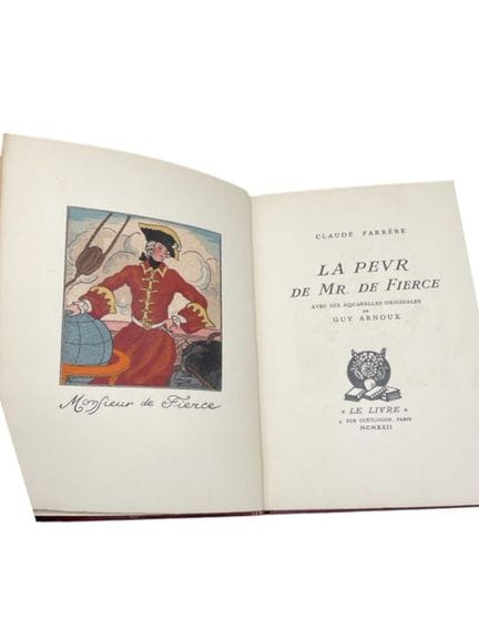法雷尔（克劳德）。《德·菲尔斯先生的恐惧》。 巴黎，Le Livre出版社，1922年，小四开本，5
