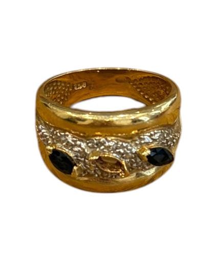 Anillo de oro amarillo de 18 quilates (750 milésim