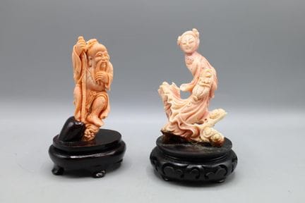 CINA, XX secolo
Set composto da due figure in cora