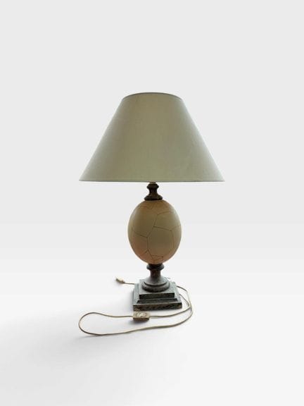 Base per lampada in legno verniciato con effetto m