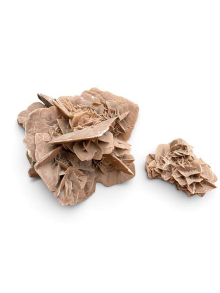 Due rose del deserto. 
20 x 29,5 x 22 cm 
10 x 10 