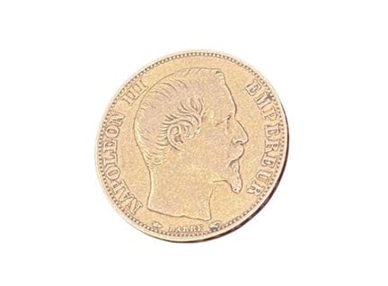 FRANCIA - SEGUNDO IMPERIO 
Moneda de 20 francos de