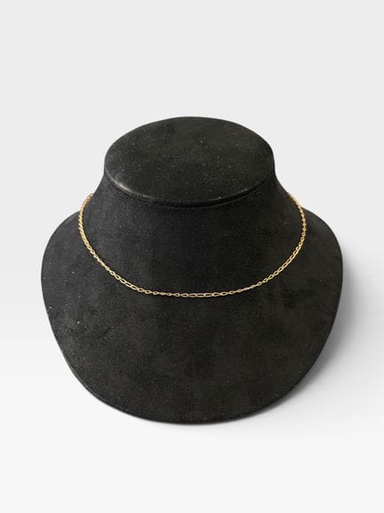 Cadena de oro de 18 quilates (750/1000) con eslabo