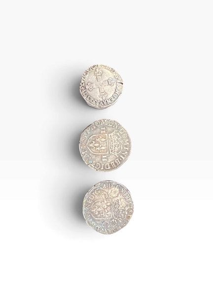 Francia – Varios
Lote de tres fracciones de ecu qu