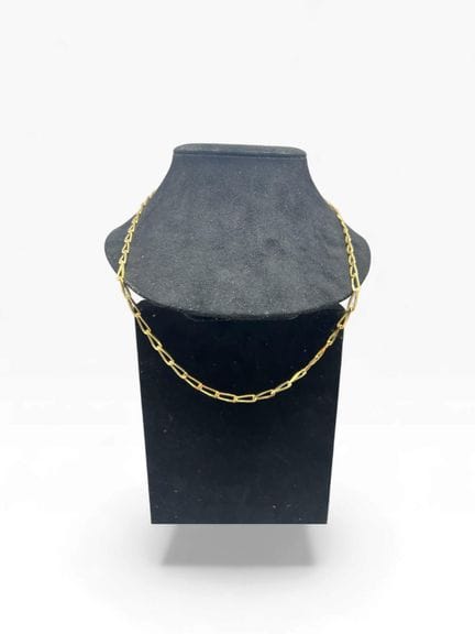 Cadena de eslabones tipo «caballito» de oro amaril