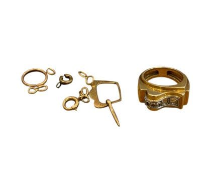 Lote de oro amarillo de 18 quilates (750 milésimas