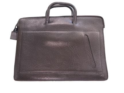 LE TANNEUR 
Men's black leather briefcase. 
Signed